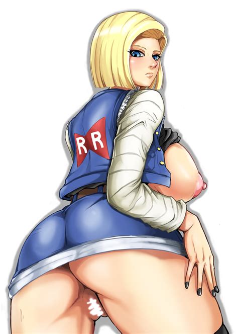 Rule 34 Alternate Version Available Android 18 Backboob Blonde Hair