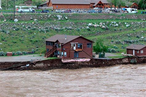 Yellowstone National Park Flooding Photos Show Home Swept Away