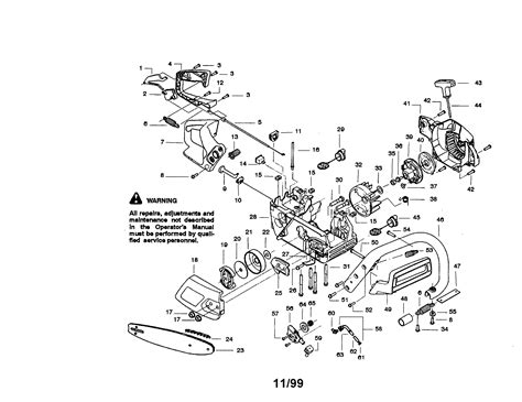 Craftsman Chainsaw Carburetor Parts Model 358350260 Searspartsdirect