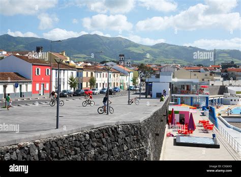 The City Of Ribeira Grande Sao Miguel Island Azores Islands Portugal