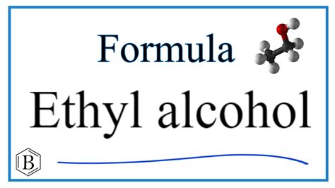 How To Write The Formula For Ethyl Alcohol Youtube