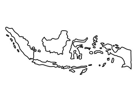 Indonesia Map Coloring Pages Coloring Cool