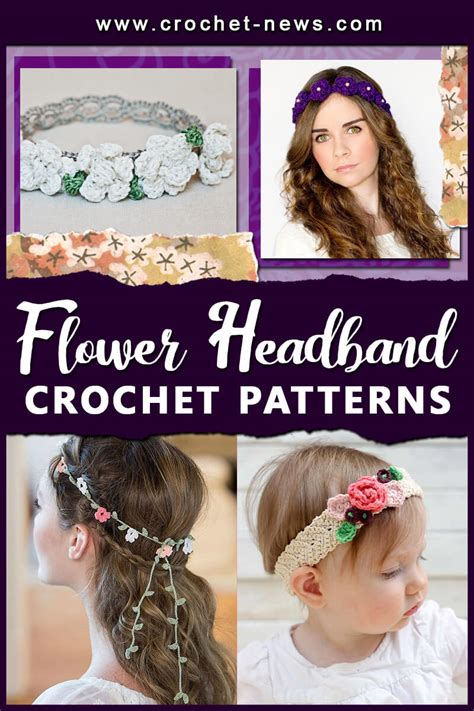 21 Crochet Flower Headband Patterns Crochet News