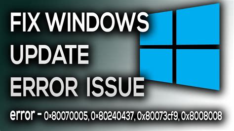 How To Fix Windows Update Error On Windows 7810 Youtube