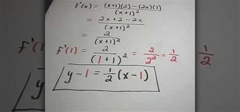 How To Find The Equation Of A Tangent Line Math Wonderhowto