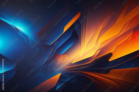 Blue And Orange Abstract Wallpaper Blue And Orange Background Orange And Blue Colors Stock