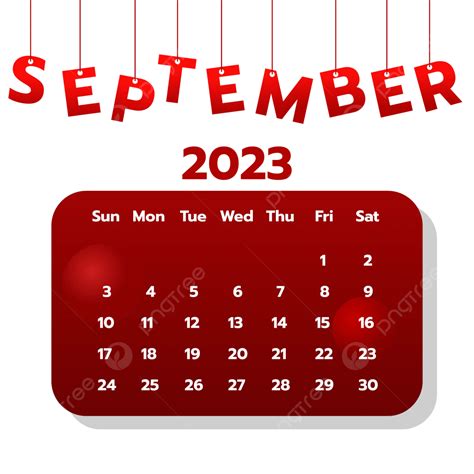 September 2023 Calendar Design Vector September 2023 September 2023