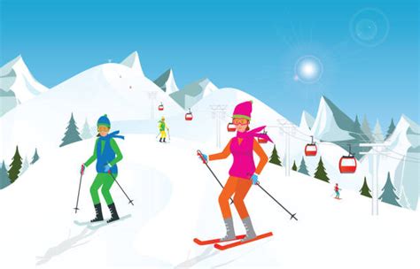 Ski Slope Illustrations Royalty Free Vector Graphics And Clip Art Istock