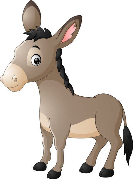 Smiling Donkey Cartoon — Stock Vector © Idesign2000 10671141