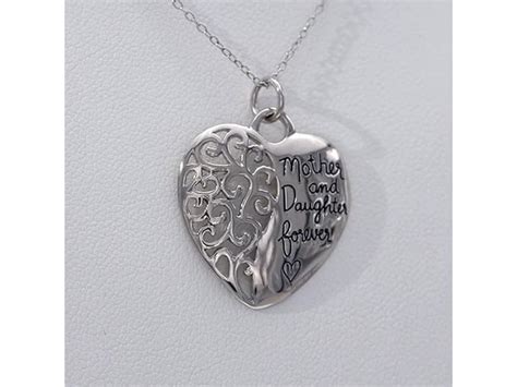 mother and daughter forever filigree heart pendant in sterling silver shop zales america s