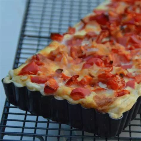 Tarte aux tomates poivrons et mozzarella