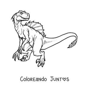 10 Dibujos Del Velociraptor Para Colorear Gratis Coloreando Juntos