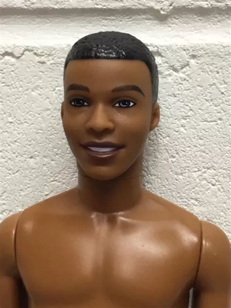 Nude Barbie Aa African American Steven Ken Fashionistas Mattel Doll For Ooak Picclick