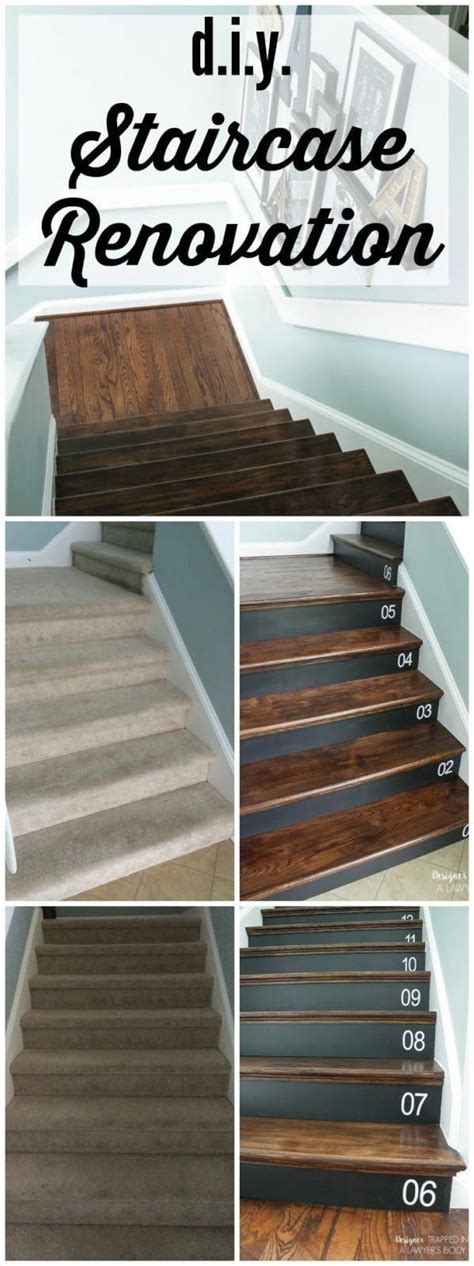 Removing Carpet From Stairs And Replacing It With Wood Stair Treads Is