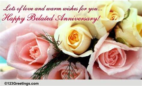 It is not an easy task to create a nice and original greeting. Belated Anniversary Wish For A Couple. Free Belated Wishes ...