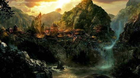 Fantasy landscape art artwork nature scenery wallpaper ...