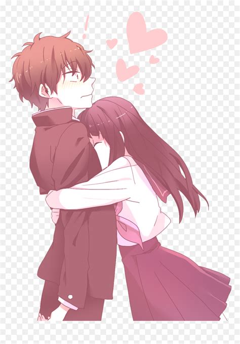 Anime Love Couple Png Transparent Hugging Cute Anime Couples Png