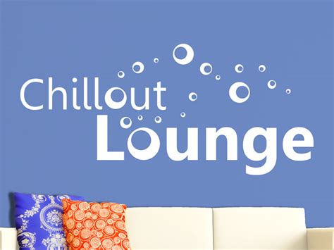 Wandtattoo Chillout Lounge Mit Bubbles Bei Homestickerde