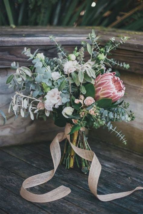 Beautiful Protea Wedding Bouquet You Worth To Copy Right Now In 2020
