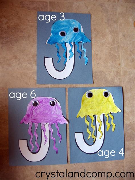 J Is For Jellyfish Letter Of The Week Preschool Craft Letter J
