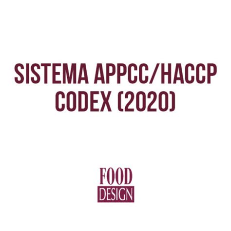 Sistema Appcchaccp Codex Alimentarius 2020