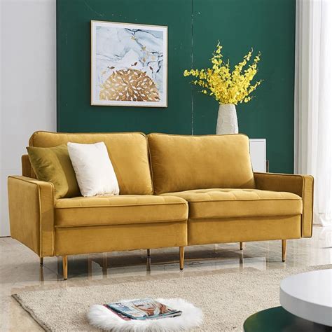 Mid Century Sectional Sofa Couch Upholstered Couch With