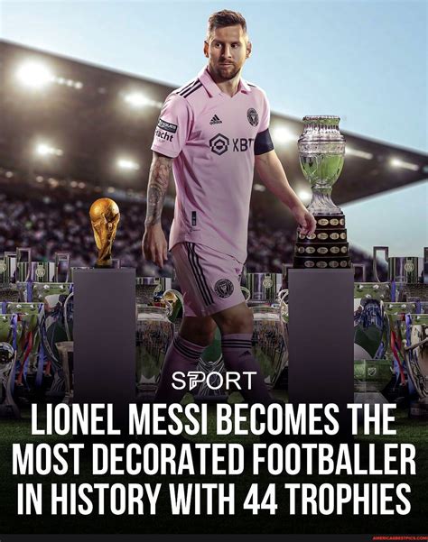 Lionel Messi Has Become The Decorated Footballer Of All Time After He