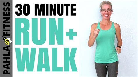 For a person who weighs 155 pounds, walking for 30 minutes burns about 149 calories. 30 Minute Indoor RUN + WALK (5 Min Run + 1 Min Walk ...