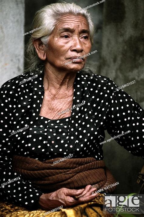 Older Indonesian Woman Bali Indonesia Stock Photo Picture And Rights Managed Image Pic GSU