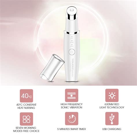 Touchbeauty Eye Facial Massager Ionic Wand Dark Circle Remover With