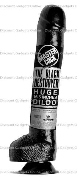The Black Destroyer Huge Dildo Sex Toy Anal Butt Plug Realistic Large