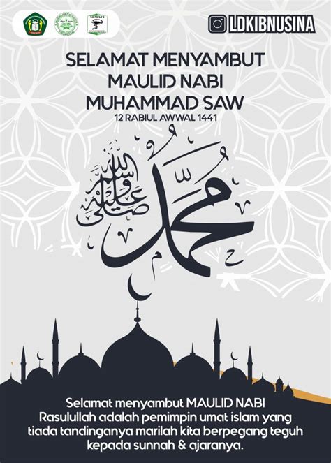 Poster Maulid Nabi Muhammad Saw Lakaran