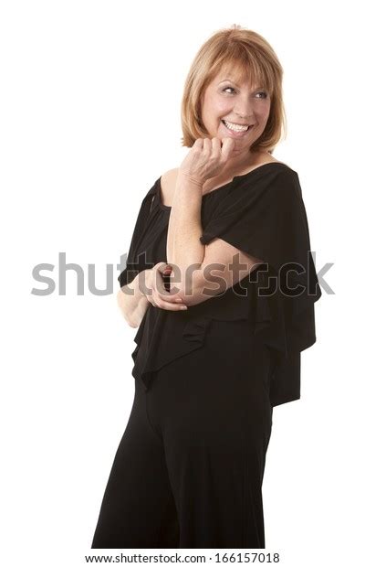 Mature Woman Wearing Black Outfit On Stock Photo Shutterstock