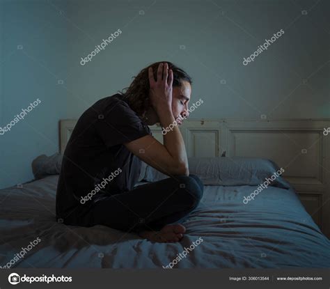 Devastated Millennial Man Crying Sad Feeling Hurt Hopeless Suffering