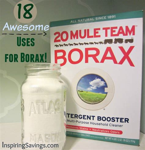 18 Awesome Uses for Borax - Cheap Alternative, Plus Frugal Craft Ideas | Borax uses, Cleaning 