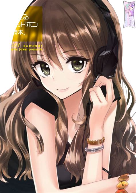 Cute Anime Girl With Headphones Extracted Bycielly By Ciellyphantomhive On Deviantart