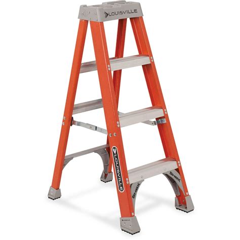 Louisville 4 Foot Fiberglass Step Ladder 300 Pound Duty Rating