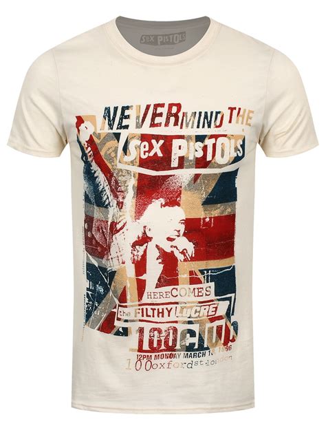 Sex Pistols 100 Club Mens Natural T Shirt Buy Online At
