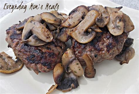 Hamburger steak is similar to salisbury steak and covered in an onion and mushroom gravy. Lisa's Virtual Recipe Box: Hamburger Steaks with Sauteed Mushrooms