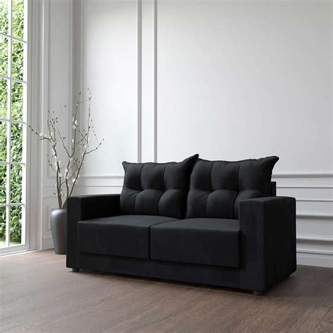 Still worrying about pets climbing on your sofa, the baby eating on the sofa makes the sofa stained and difficult to clean? Sofá 2 Lugares Lubeck Suede Preto 140 cm