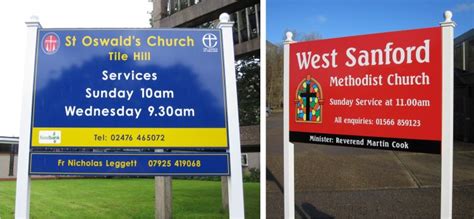Box Tray Acm Post Mounted Church Signs Signs For Churches