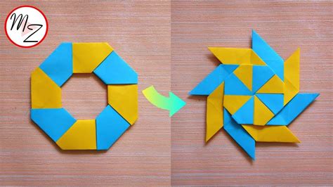 How To Make A Ninja Star Out Of Sticky Notes Origami
