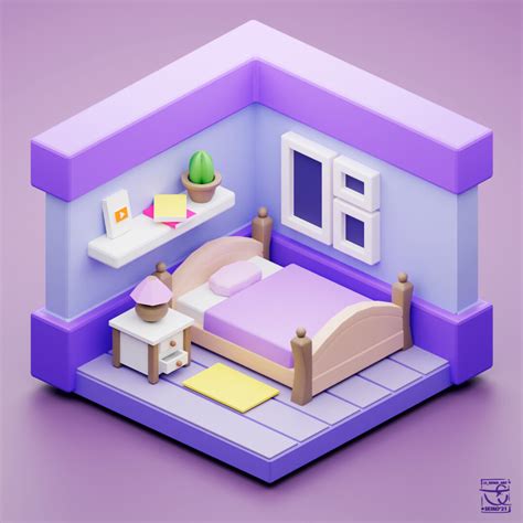 artstation the bedroom blender