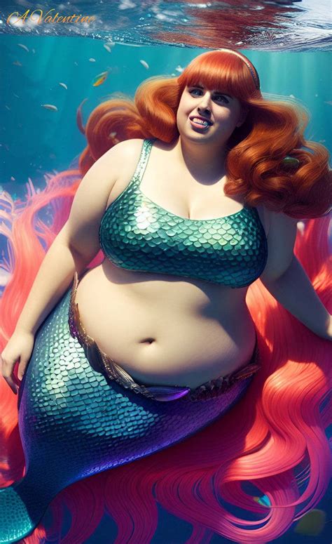 celebrity mermaid series rebel wilson by ladyvalsart1983 on deviantart