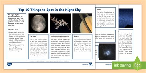 Top 10 Things To Spot In The Night Sky