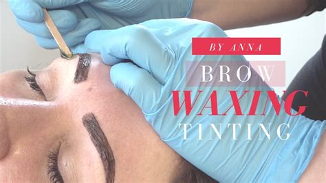 brow wax tint full service at my salon real time youtube