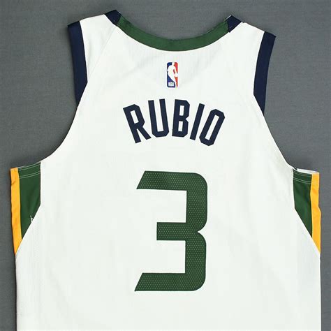 Ricky Rubio Utah Jazz Game Worn Association Edition Jersey 2019