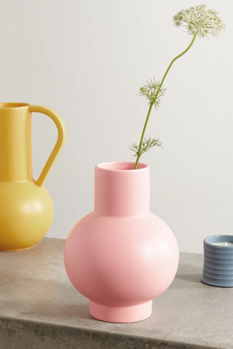 Pink Strøm large earthenware vase RAAWII NET A PORTER