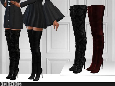 Shakeproductions 450 Leather Boots The Sims 4 Catalog