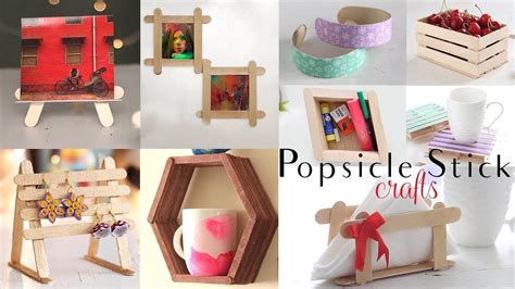Top 10 Diy Popsicle Stick Craft Compilation Craft Ideas Home Decor
